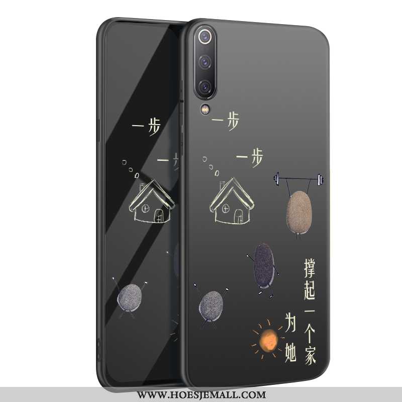 Hoes Xiaomi Mi 9 Zacht Siliconen Anti-fall All Inclusive Mobiele Telefoon Persoonlijk Super Zwarte