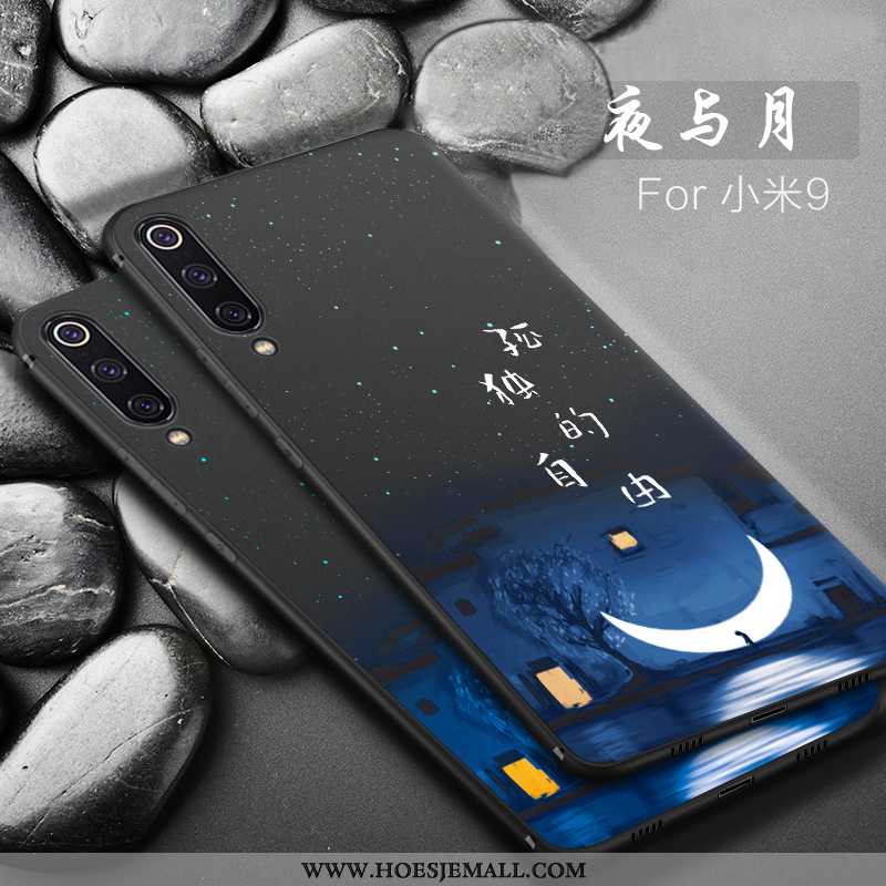 Hoes Xiaomi Mi 9 Zacht Siliconen Anti-fall All Inclusive Mobiele Telefoon Persoonlijk Super Zwarte