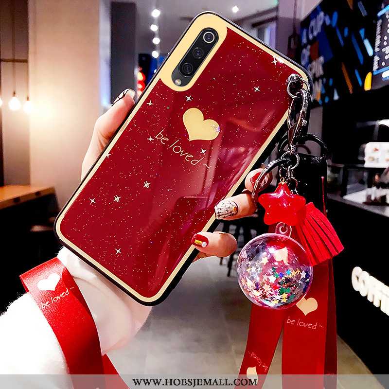 Hoes Xiaomi Mi 9 Trend Zacht All Inclusive Anti-fall Jeugd Roze Patroon Bordeaux