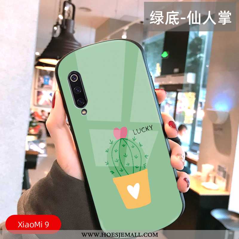 Hoesje Xiaomi Mi 9 Dun Zacht Glas Persoonlijk Boog Bescherming Geel