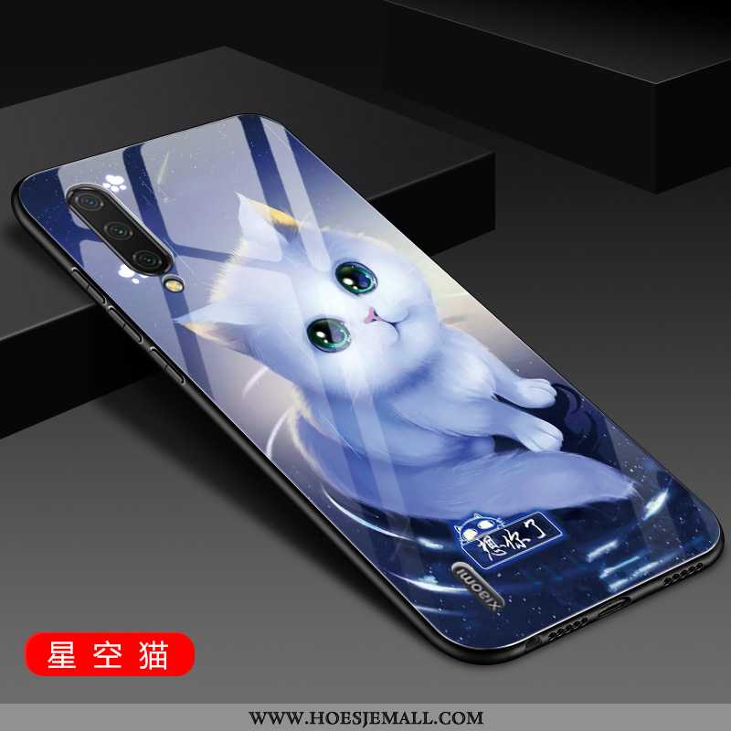 Hoesje Xiaomi Mi 9 Zacht Siliconen Mobiele Telefoon Hoes Net Red Nieuw Anti-fall Blauwe