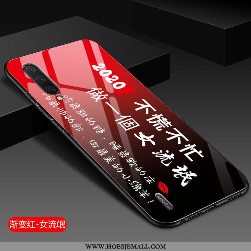 Hoesje Xiaomi Mi 9 Zacht Siliconen Mobiele Telefoon Hoes Net Red Nieuw Anti-fall Blauwe