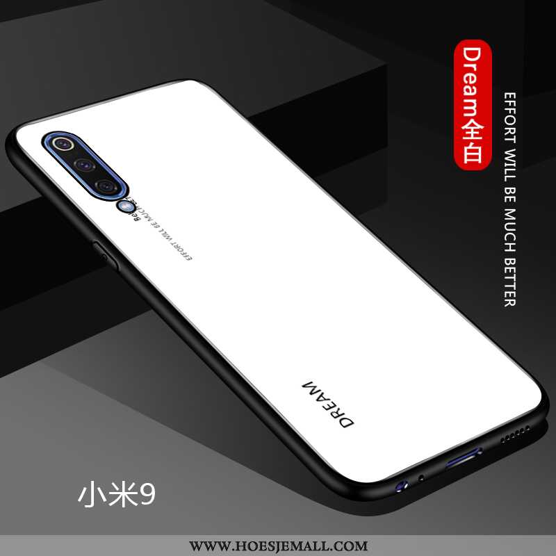 Hoesje Xiaomi Mi 9 Scheppend Trend Blauw Hoes Effen Kleur Zacht Blauwe