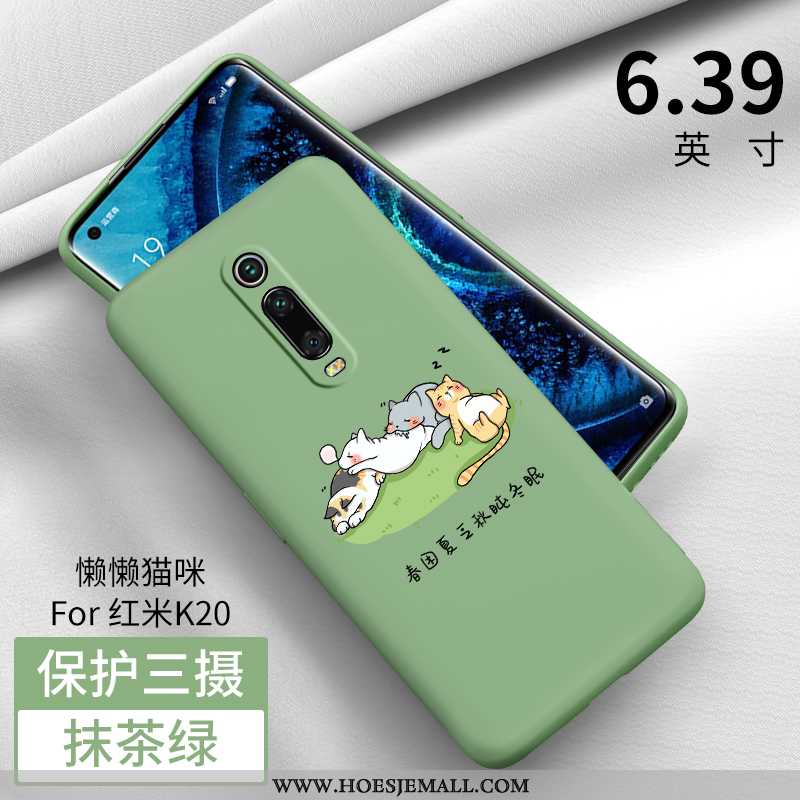 Hoesje Xiaomi Mi 9t Pro Zacht Siliconen All Inclusive Rood Mobiele Telefoon Dun Groen