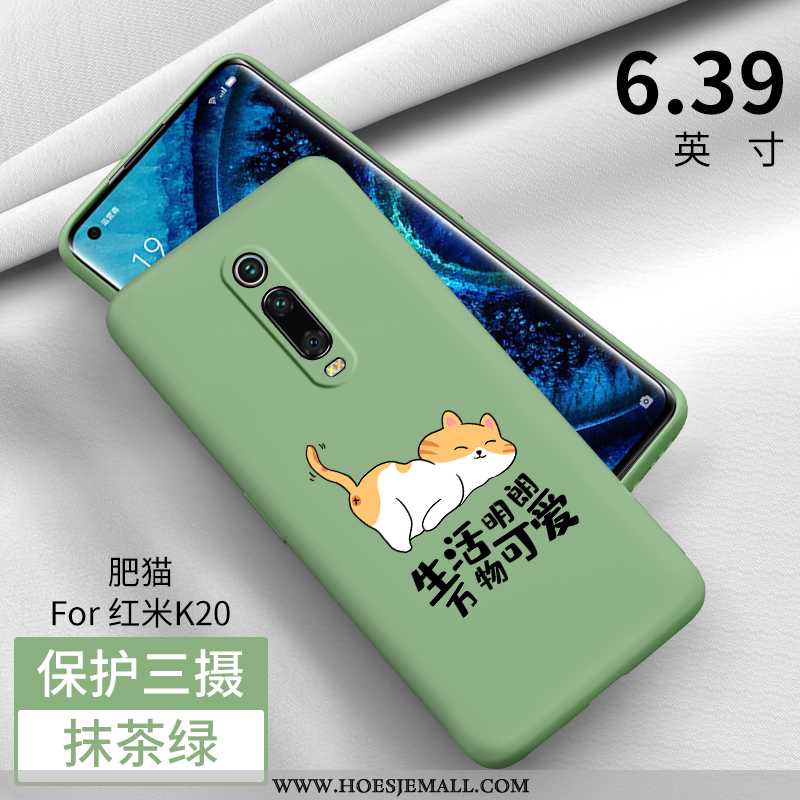 Hoesje Xiaomi Mi 9t Pro Zacht Siliconen All Inclusive Rood Mobiele Telefoon Dun Groen