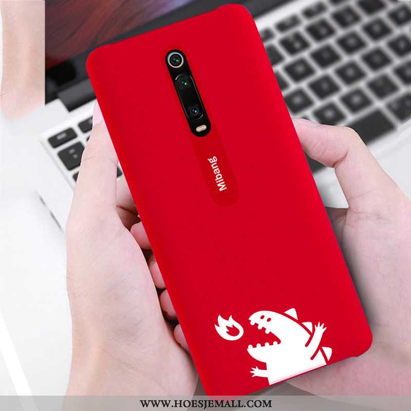 Hoesje Xiaomi Mi 9t Pro Mooie Trend Anti-fall Pas Grote Mode Bescherming Rood