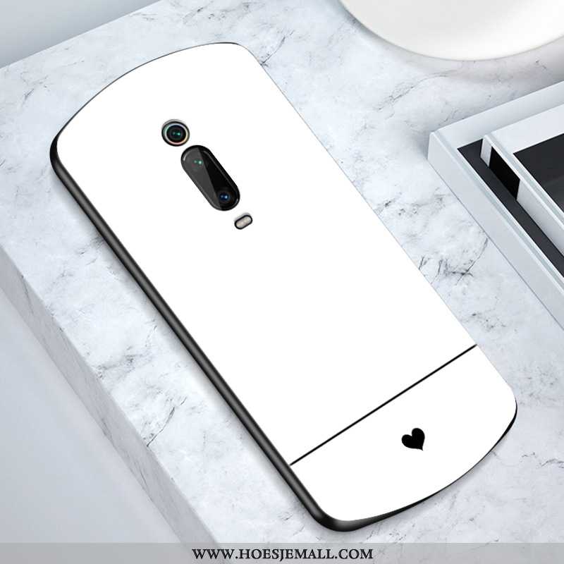 Hoesje Xiaomi Mi 9t Pro Glas Persoonlijk Spiegel All Inclusive Wit Mini Mobiele Telefoon Witte