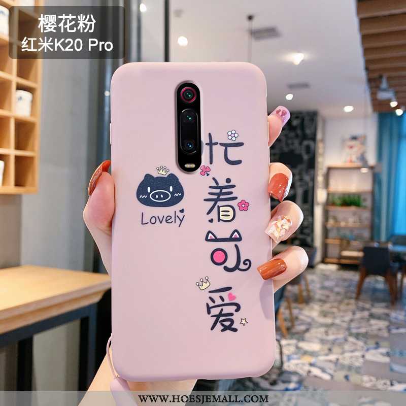 Hoesje Xiaomi Mi 9t Pro Zacht Siliconen Roze Mooie Mobiele Telefoon Lovers
