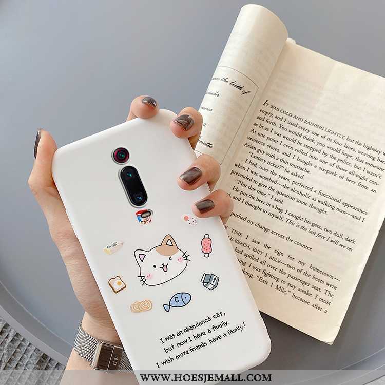 Hoesje Xiaomi Mi 9t Pro Zacht Siliconen Wit Mobiele Telefoon Rood Hoes Witte