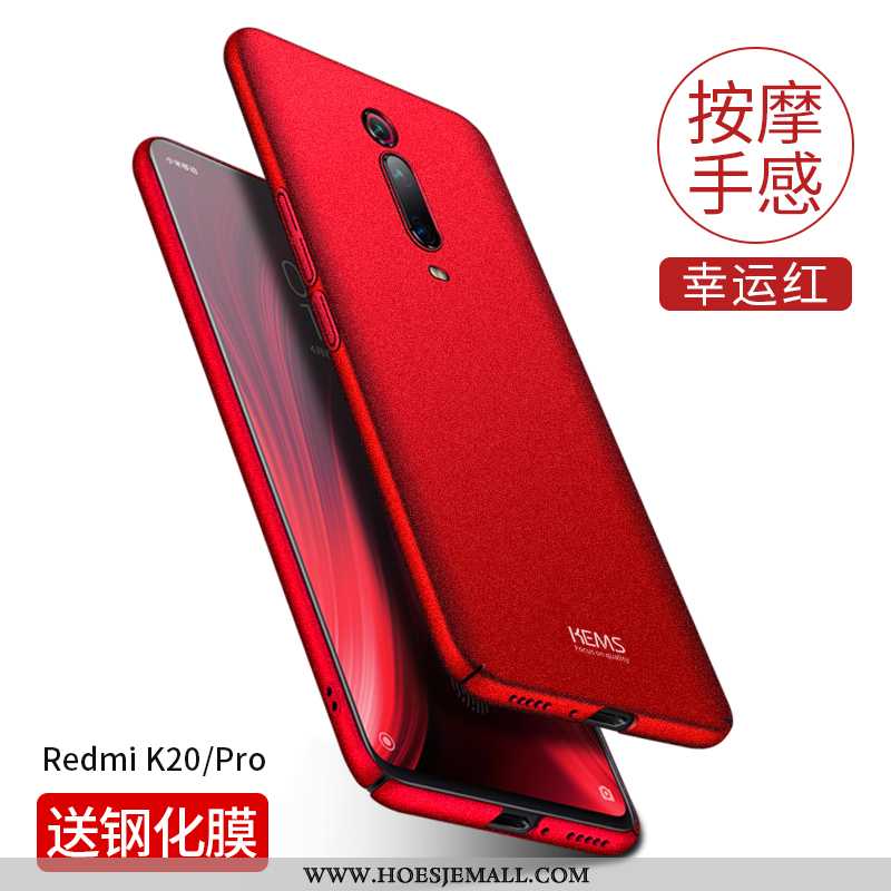 Hoesje Xiaomi Mi 9t Pro Dun Bescherming Hard Persoonlijk Rood Mobiele Telefoon Zwarte