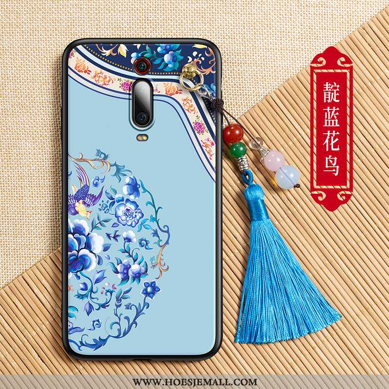 Hoesje Xiaomi Mi 9t Pro Trend Zacht Hoes Rood Bescherming Mobiele Telefoon All Inclusive Blauwe