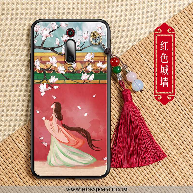 Hoesje Xiaomi Mi 9t Pro Trend Zacht Hoes Rood Bescherming Mobiele Telefoon All Inclusive Blauwe