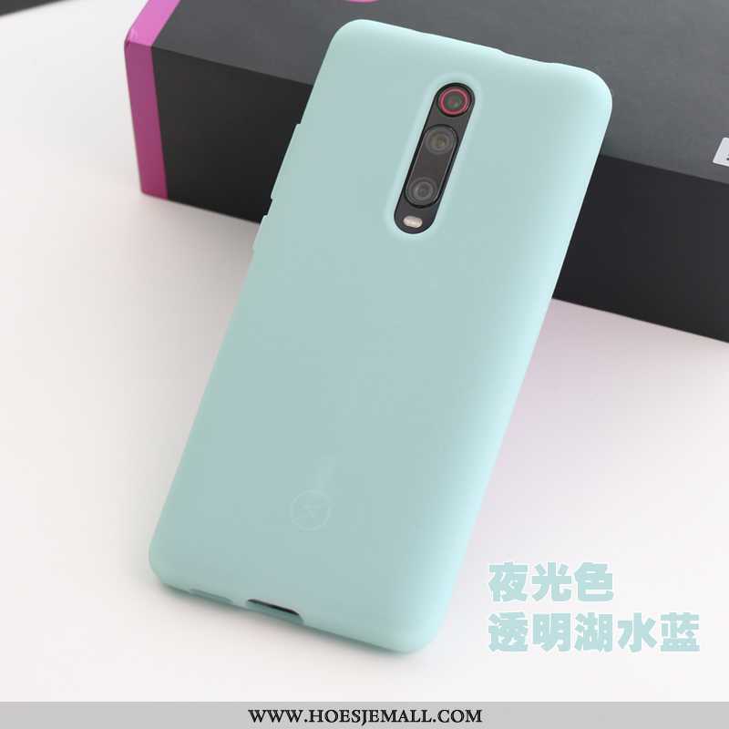 Hoes Xiaomi Mi 9t Pro Zacht Siliconen Anti-fall Comfortabel Dikke Mobiele Telefoon Antislip Blauwe