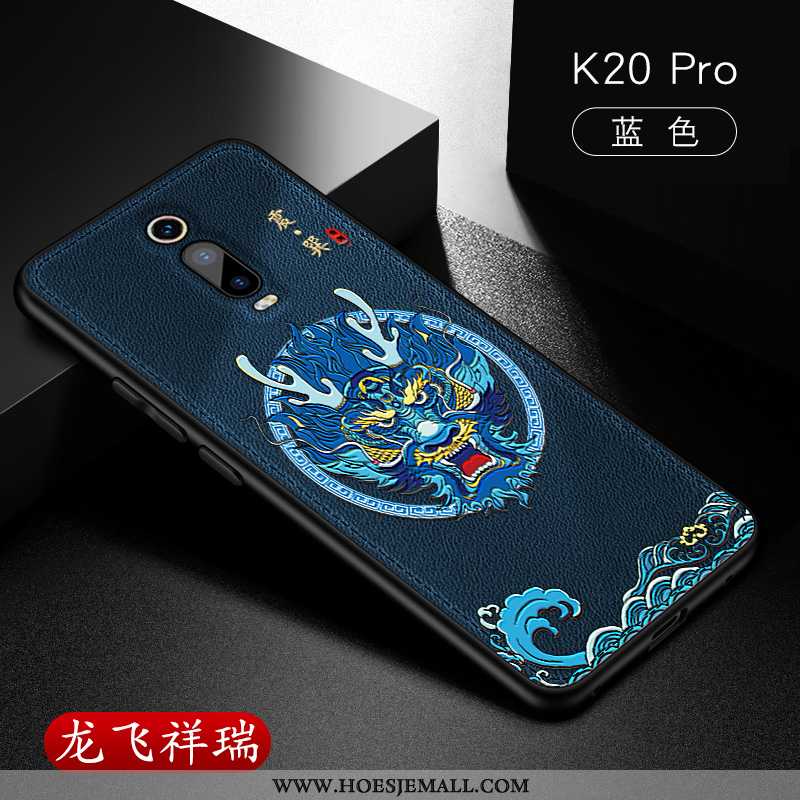 Hoes Xiaomi Mi 9t Pro Persoonlijk Scheppend Patroon Anti-fall Super Leer Dun Rood