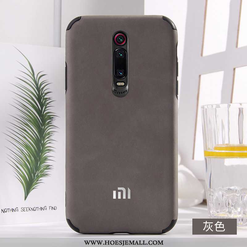 Hoes Xiaomi Mi 9t Pro Leer Zacht Anti-fall Nieuw Blauw Mobiele Telefoon Blauwe