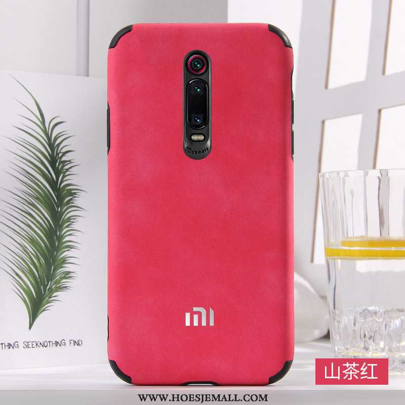 Hoes Xiaomi Mi 9t Pro Leer Zacht Anti-fall Nieuw Blauw Mobiele Telefoon Blauwe