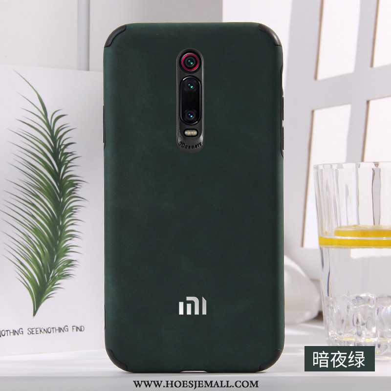 Hoes Xiaomi Mi 9t Pro Leer Zacht Anti-fall Nieuw Blauw Mobiele Telefoon Blauwe