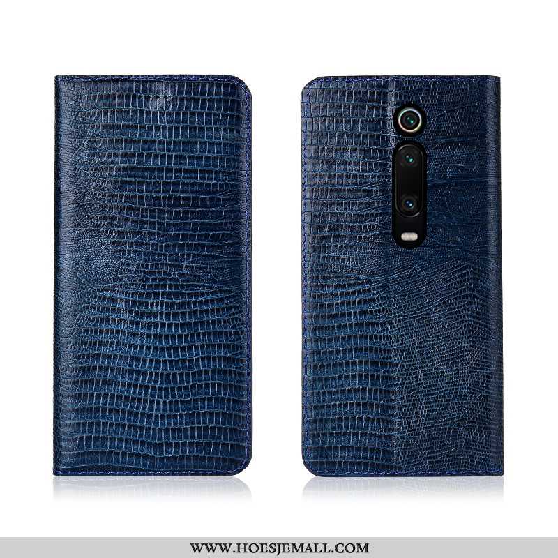 Hoes Xiaomi Mi 9t Pro Bescherming Leren Hoesje Siliconen Mini Mobiele Telefoon All Inclusive Zwarte