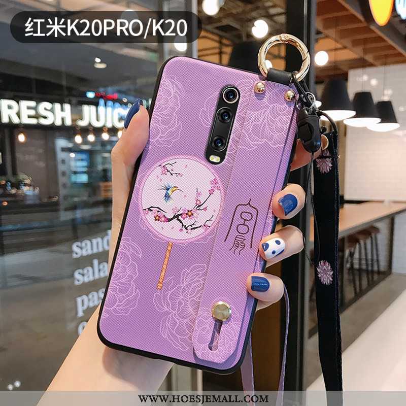 Hoesje Xiaomi Mi 9t Pro Zacht Siliconen Net Red Hoes Mobiele Telefoon Ondersteuning Purper