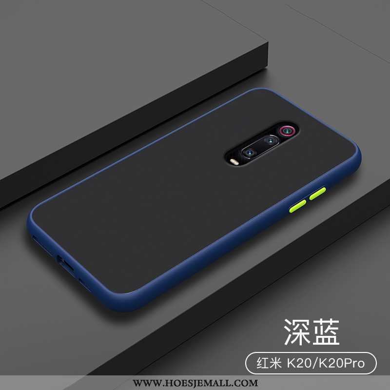 Hoes Xiaomi Mi 9t Scheppend Siliconen Bescherming Doorzichtig Rood All Inclusive Donkerblauwe