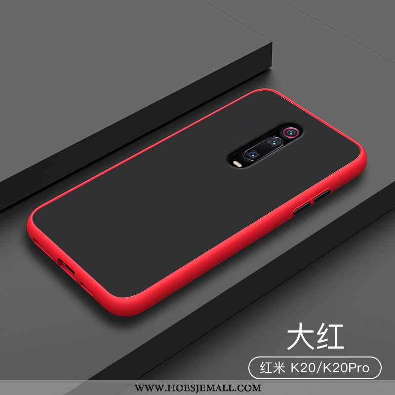 Hoes Xiaomi Mi 9t Scheppend Siliconen Bescherming Doorzichtig Rood All Inclusive Donkerblauwe