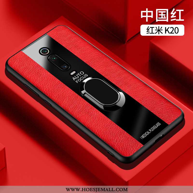 Hoesje Xiaomi Mi 9t Super Dun Bescherming Mini Anti-fall Ring Siliconen Rood