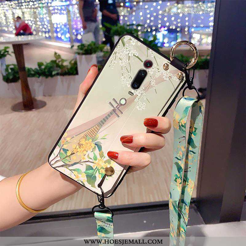 Hoes Xiaomi Mi 9t Zacht Siliconen Mobiele Telefoon Rood Klassiek Hanger Scheppend Groen