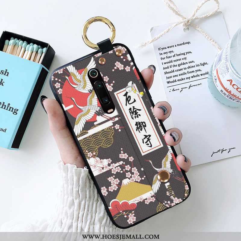 Hoes Xiaomi Mi 9t Bescherming Zacht Rood Mini Anti-fall Chinese Stijl Herdenken