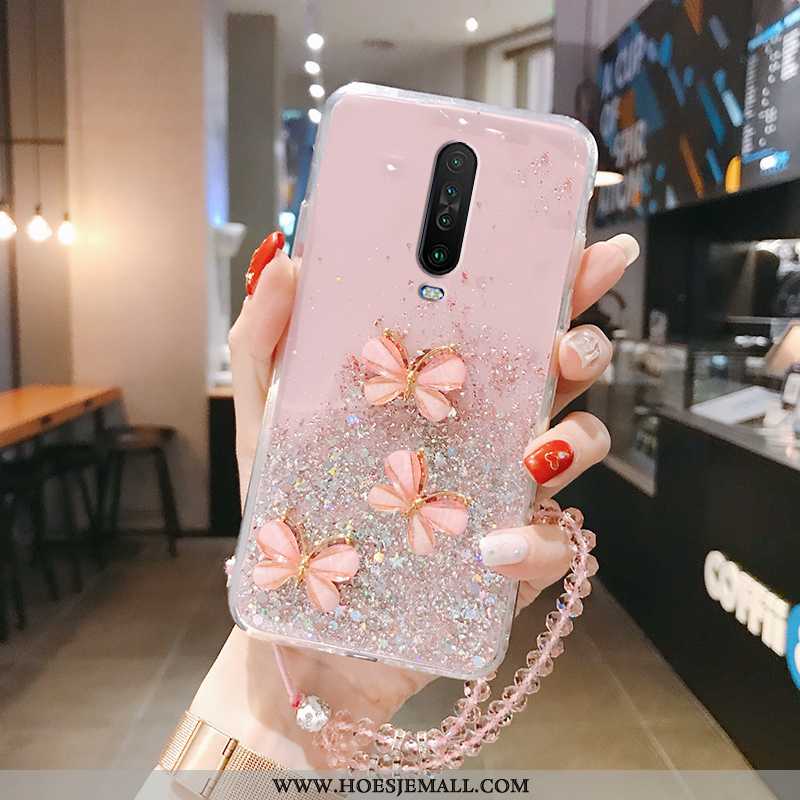 Hoesje Xiaomi Mi 9t Super Dun Siliconen Vlinder Mobiele Telefoon Zacht Roze