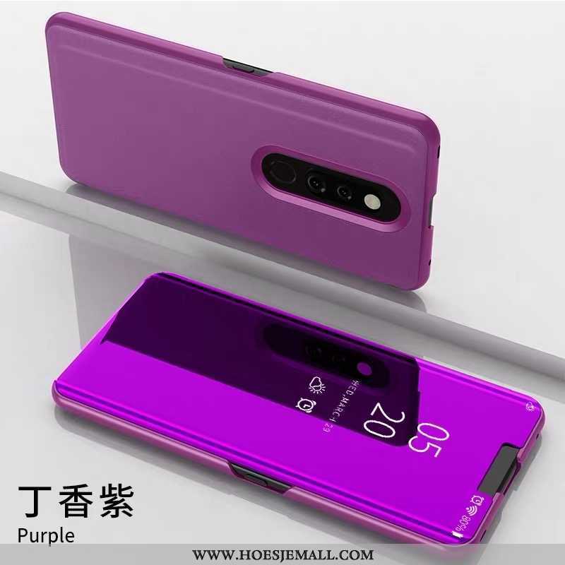 Hoes Xiaomi Mi 9t Trend Leren Hoesje Anti-fall Folio Roze Mobiele Telefoon