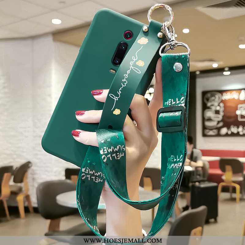 Hoesje Xiaomi Mi 9t Hanger Persoonlijk Rood Eenvoudige Kunst Vers Turquoise