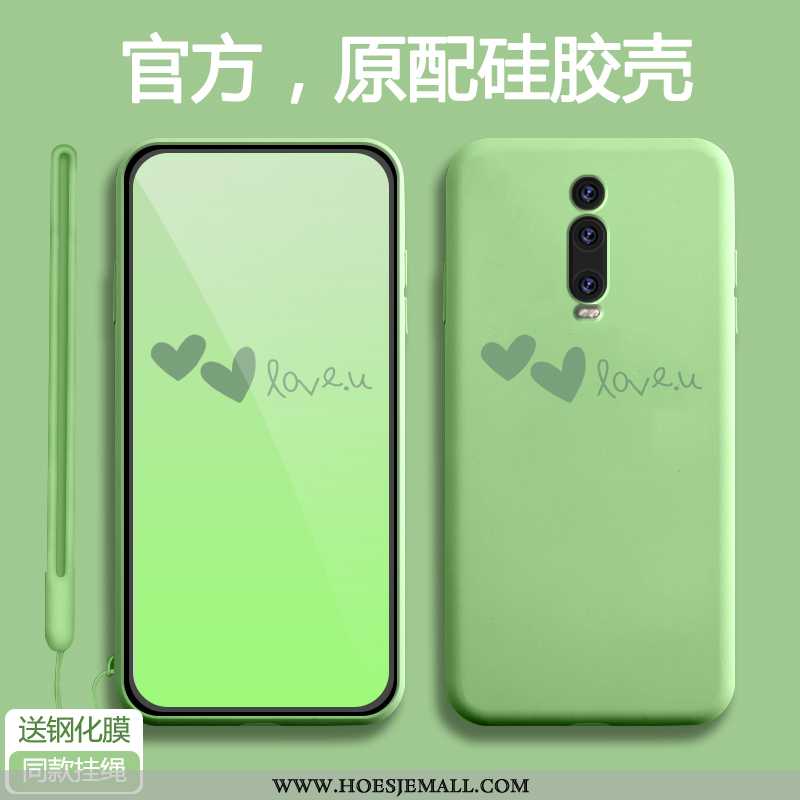 Hoesje Xiaomi Mi 9t Bescherming Mooie Siliconen Mobiele Telefoon Groen Net Red