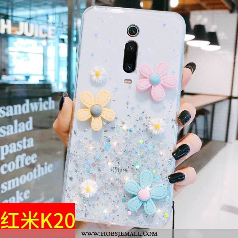 Hoesje Xiaomi Mi 9t Bescherming Luxe Mini Bloemen Net Red Mobiele Telefoon Trend Witte