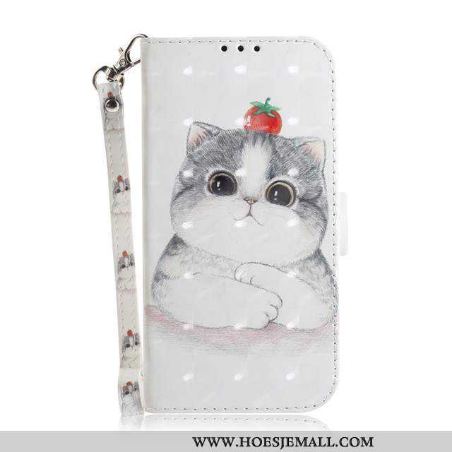 Hoes Xiaomi Mi 9t Mode Mooie All Inclusive Rood Leren Hoesje Mobiele Telefoon Mini Witte