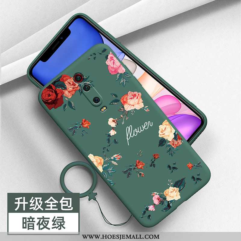 Hoesje Xiaomi Mi 9t Scheppend Trend Mobiele Telefoon Anti-fall Rood All Inclusive Groen