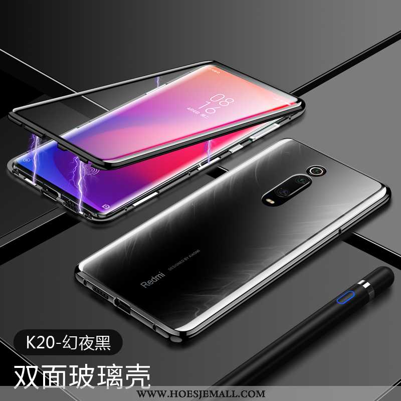 Hoes Xiaomi Mi 9t Glas Doorzichtig Mini Pas Trend Rood Omkeerbaar