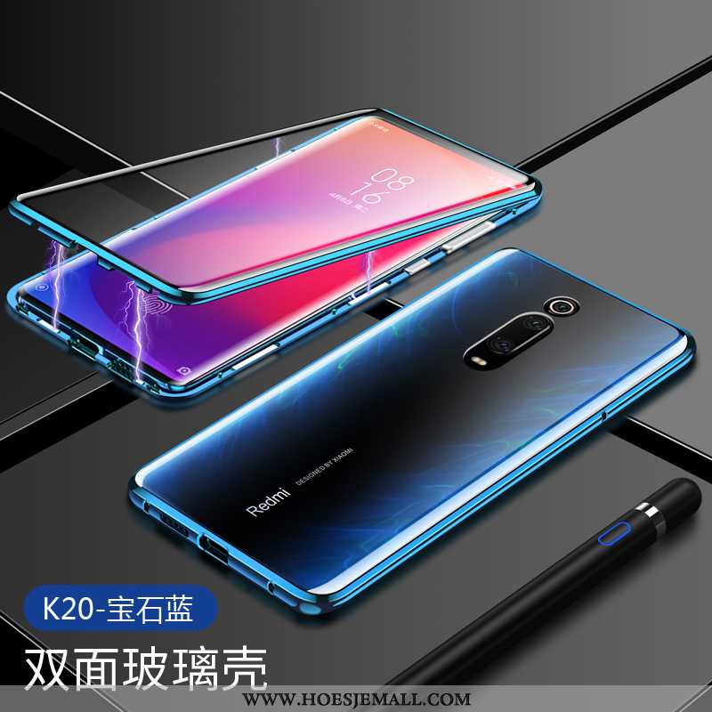 Hoes Xiaomi Mi 9t Glas Doorzichtig Mini Pas Trend Rood Omkeerbaar