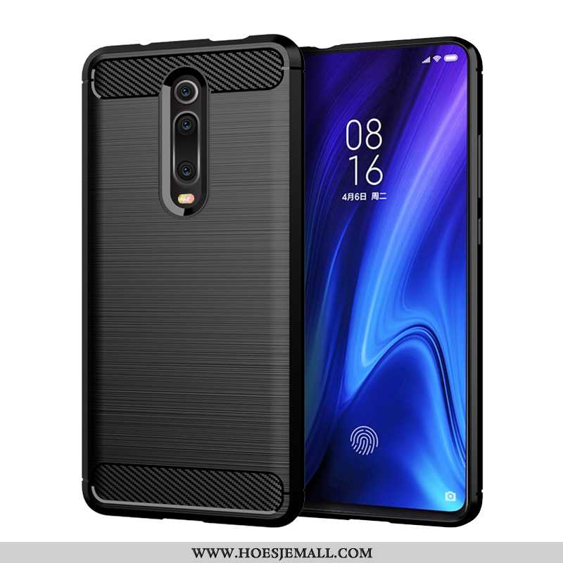 Hoes Xiaomi Mi 9t Persoonlijk Scheppend Rood Siliconen Zwart Net Red Hoesje Zwarte