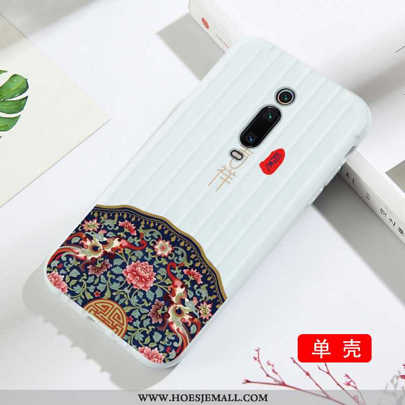 Hoesje Xiaomi Mi 9t Trend Skärmskydd Eenvoudige Siliconen Rood Kunst Patroon Groen