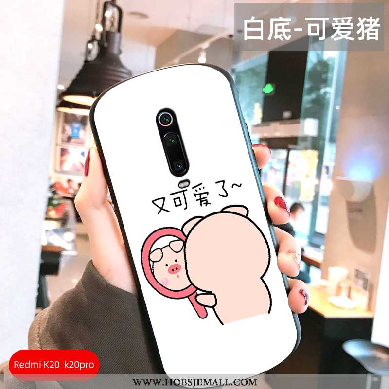 Hoesje Xiaomi Mi 9t Trend Bescherming Hoes Net Red Wit Scheppend Mode Witte