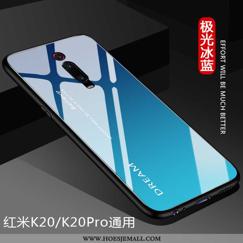 Hoesje Xiaomi Mi 9t Super Dun Effen Kleur Zacht Siliconen All Inclusive Blauwe