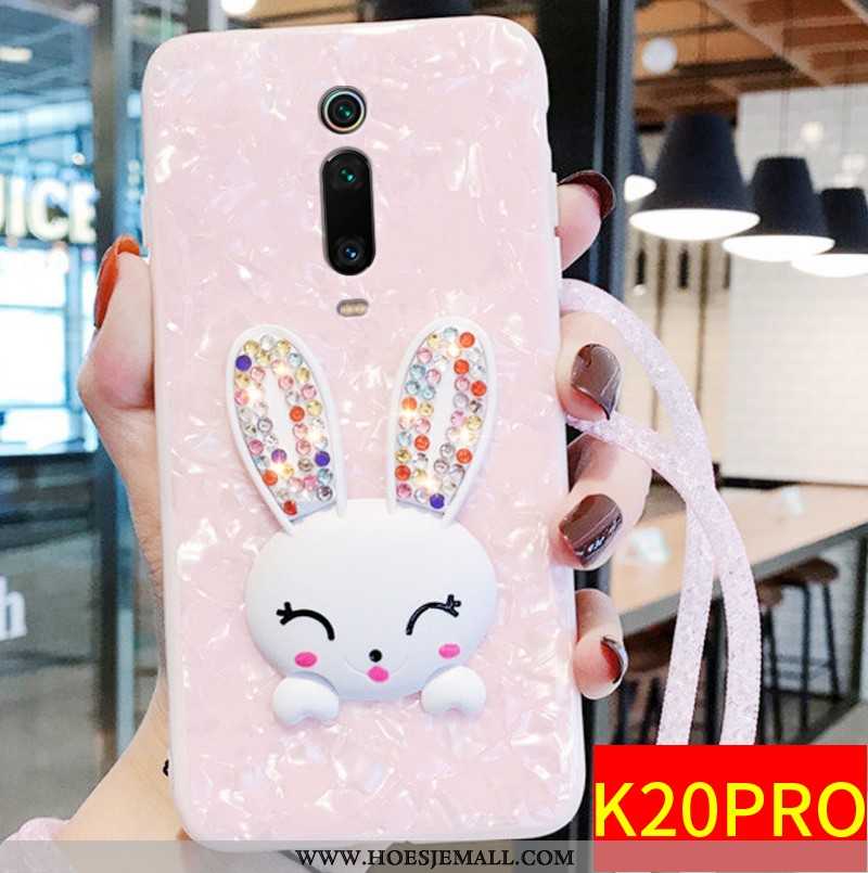 Hoes Xiaomi Mi 9t Scheppend Mooie Bescherming Schelp Anti-fall Mini Roze