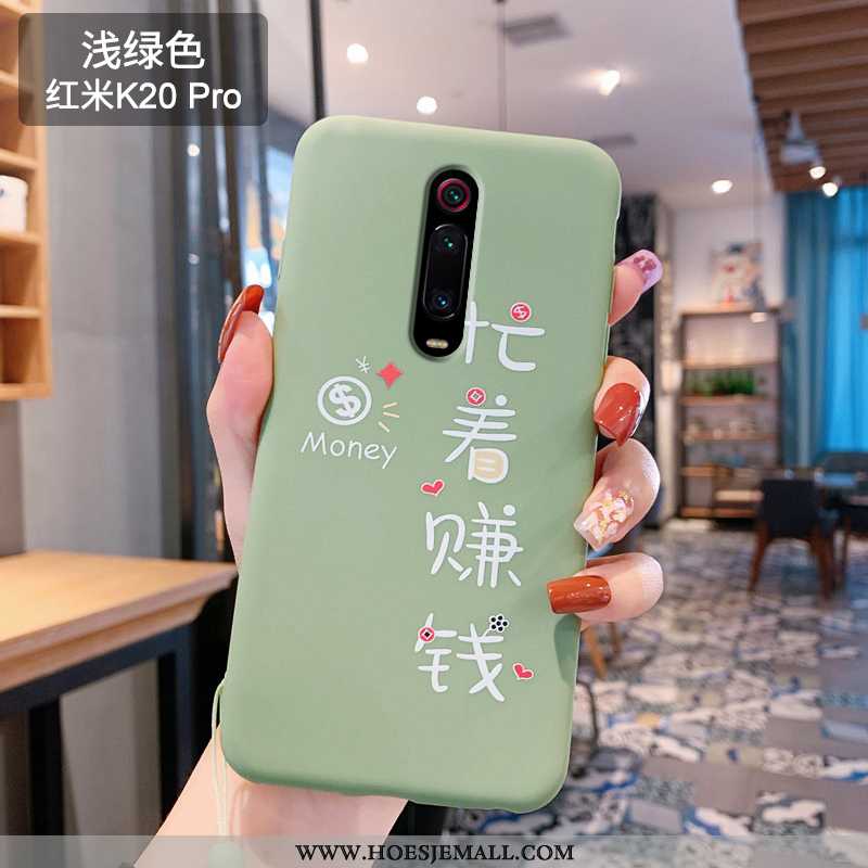 Hoes Xiaomi Mi 9t Siliconen Mooie Lovers Anti-fall Rood Groen Mobiele Telefoon