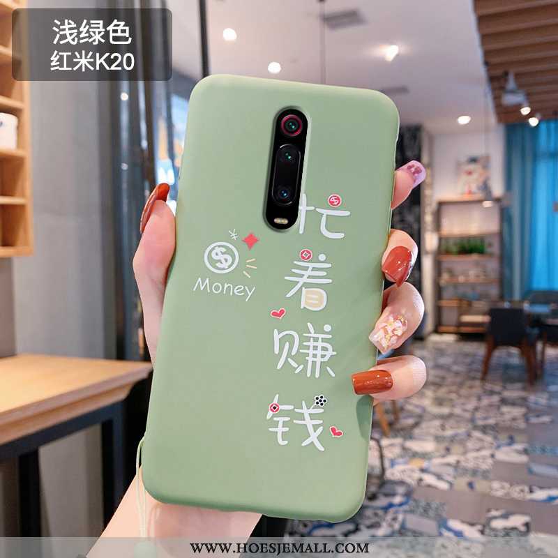 Hoes Xiaomi Mi 9t Siliconen Mooie Lovers Anti-fall Rood Groen Mobiele Telefoon