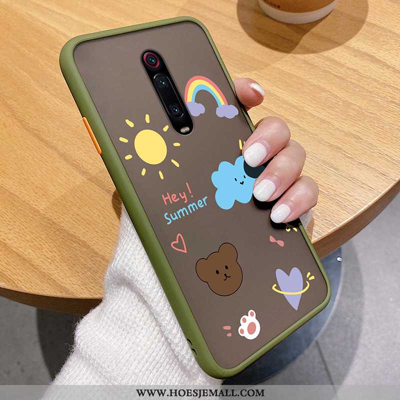 Hoesje Xiaomi Mi 9t Scheppend Super Mini Bescherming Regenboog Hard Dun Rood