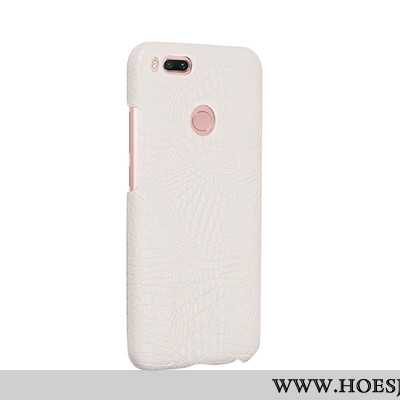 Hoesje Xiaomi Mi A1 Leer Bescherming Mobiele Telefoon Anti-fall Hard Rood Leren