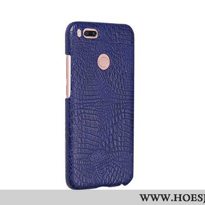 Hoesje Xiaomi Mi A1 Leer Bescherming Mobiele Telefoon Anti-fall Hard Rood Leren