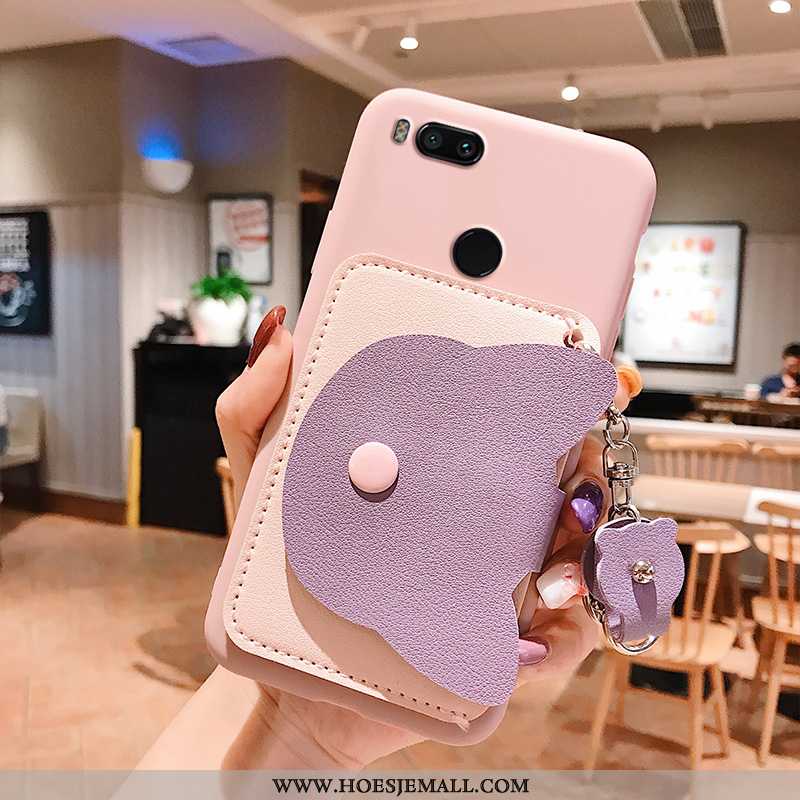 Hoesje Xiaomi Mi A1 Siliconen Bescherming Mini Anti-fall Roze Persoonlijk All Inclusive