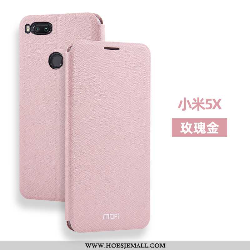 Hoes Xiaomi Mi A1 Siliconen Bescherming Roze Anti-fall Mobiele Telefoon Clamshell Mini