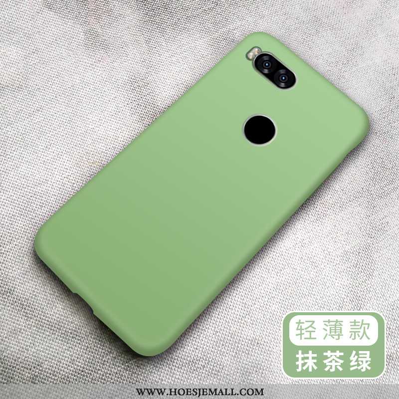 Hoesje Xiaomi Mi A1 Scheppend Trend Groen All Inclusive Siliconen Zacht Effen Kleur